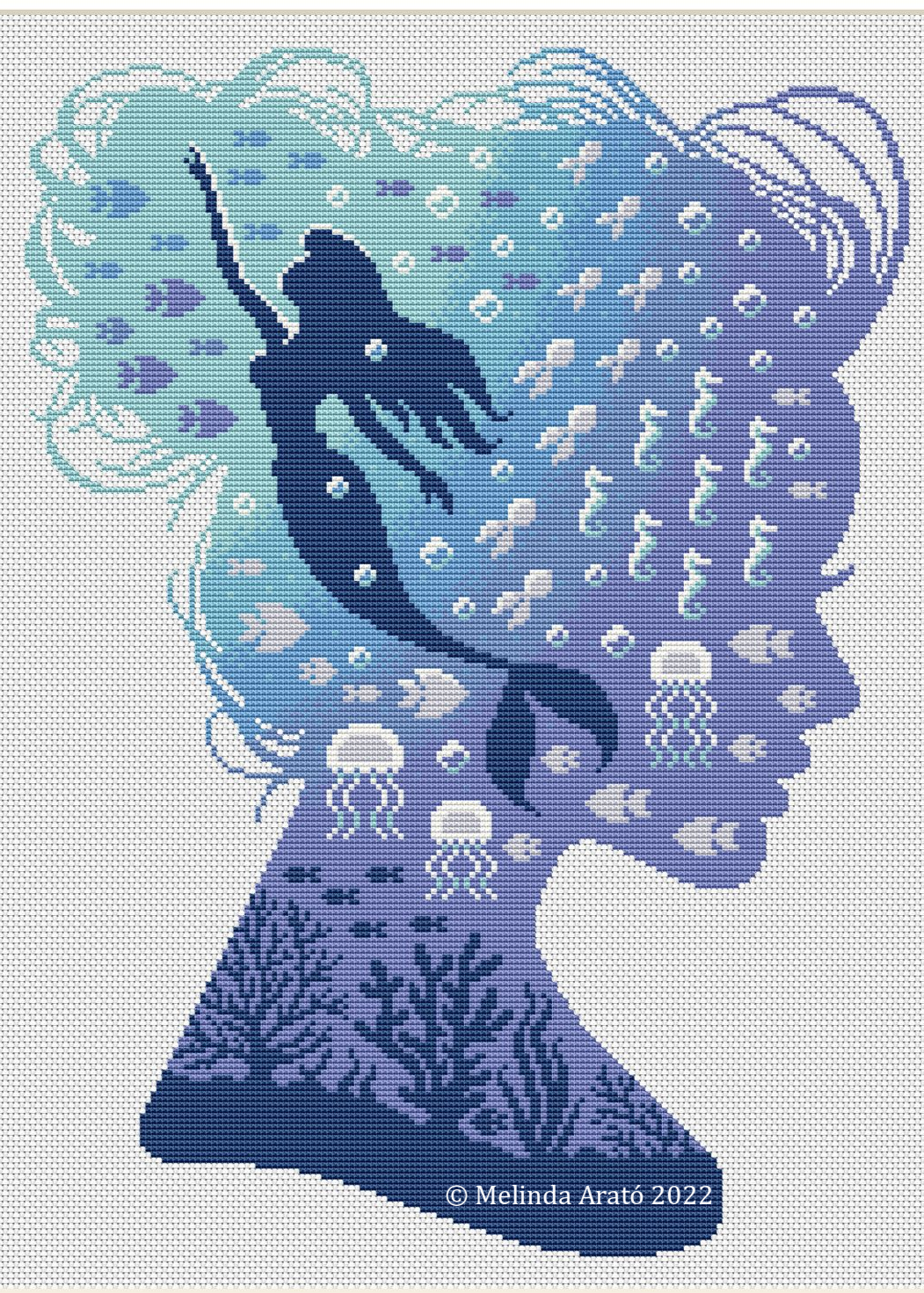 Andersen: The Little Mermaid 2 Cross Stitch Patterns 020