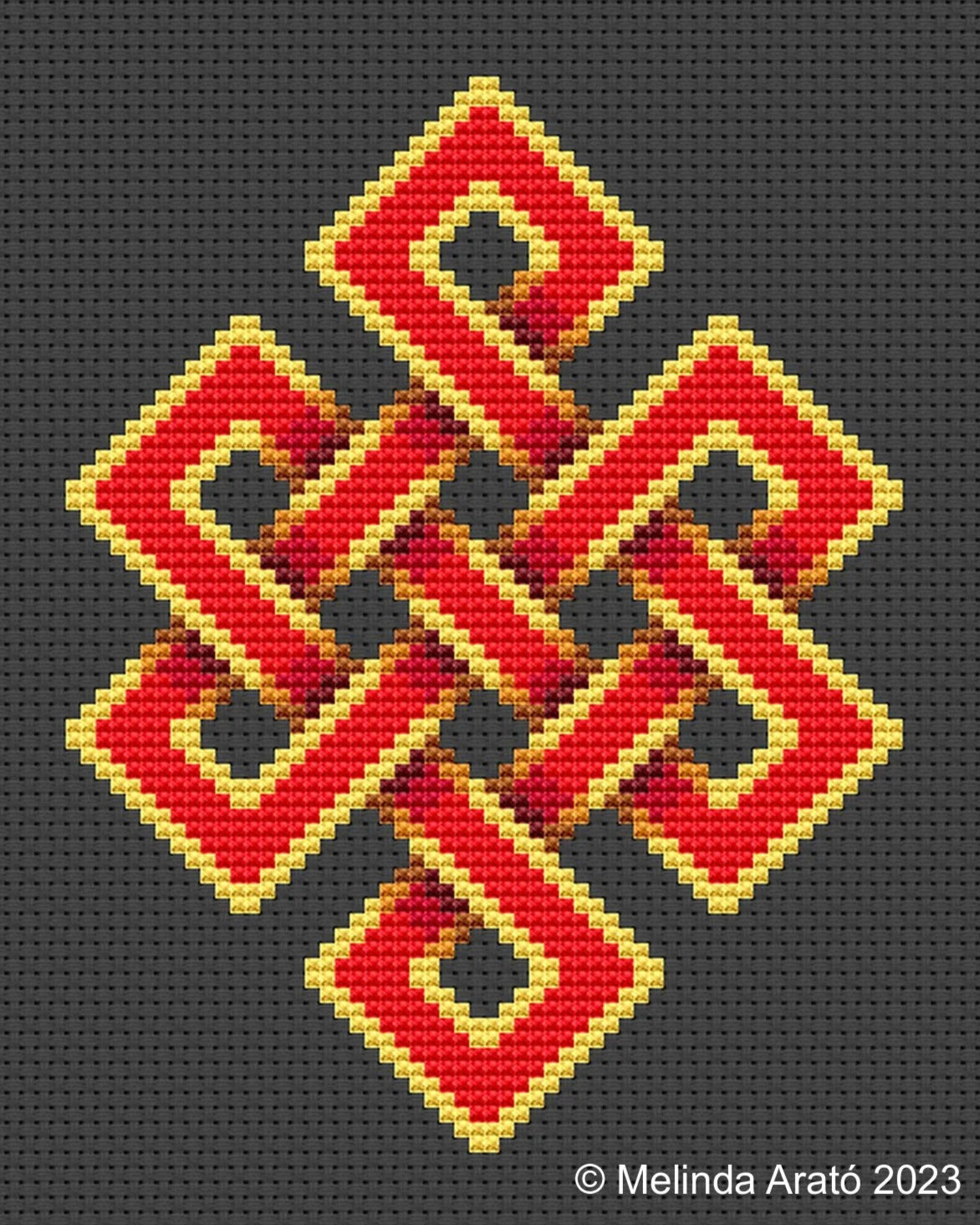 Endless Knot cross stitch design 070